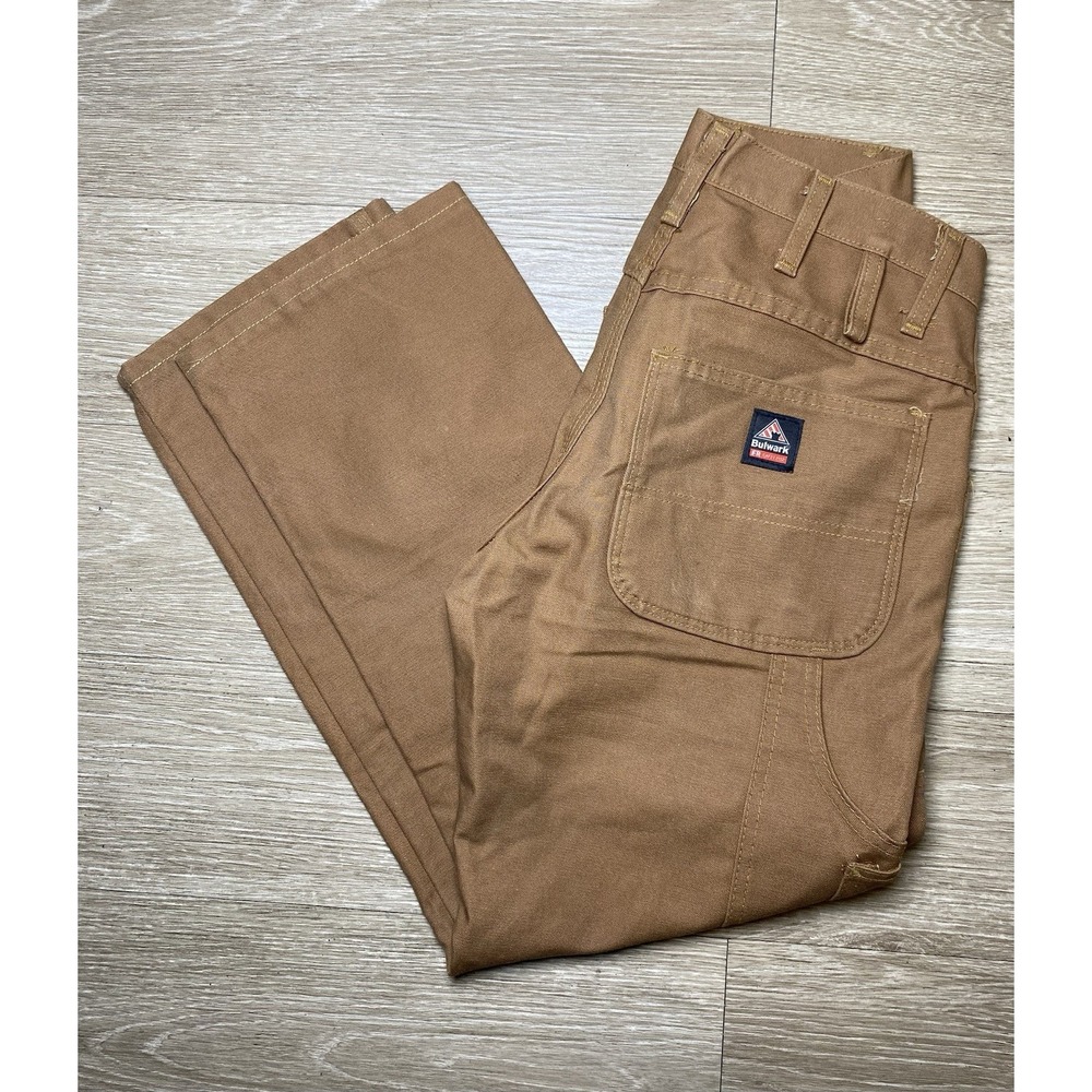 *NWOT Men's Size 28x37 Bulwark Cat 2 2112 FR Carpenter Pants Jeans Style PLJ8BD2